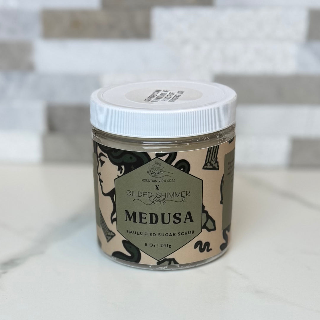 Medusa 4 Pack | Soap, Sugar Scrub, Solid Lotion, Hanging Potion